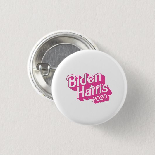 Biden Harris 2020 Rosa Button (Vorne & Hinten)