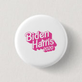Biden Harris 2020 Rosa Button (Vorderseite)