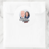 BIDEN HARRIS - 2020 RUNDER AUFKLEBER (Tasche)
