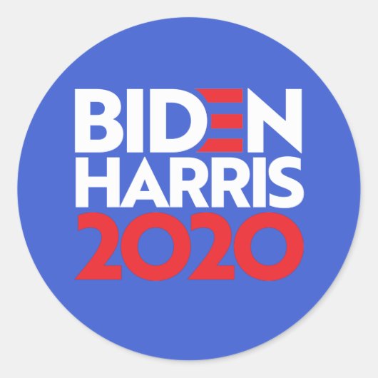 BIDEN HARRIS 2020 RUNDER AUFKLEBER (Vorderseite)
