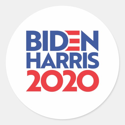 BIDEN HARRIS 2020 RUNDER AUFKLEBER (Vorderseite)