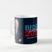 Biden Harris 2020 Tasse zur Coolen Wahlkampagne (Vorderseite Links)