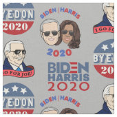 Biden Harris 2020 Textil von der Werft Stoff (Nahaufnahme)