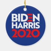 Biden Harris 2020 Urlaub Keramik Ornament (Hinten)