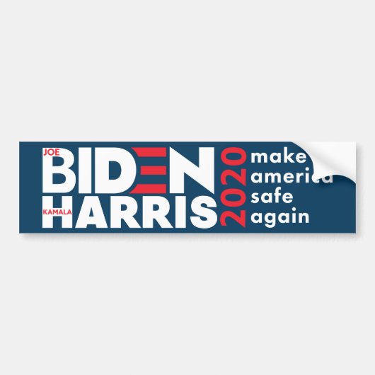 Biden / Harris 2020 US-Wahlkampagne Vinyl Autoaufkleber (Vorne)