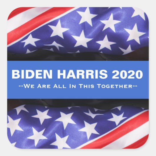 BIDEN HARRIS 2020 USA Flag Campaign Stickers (Vorderseite)