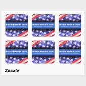 BIDEN HARRIS 2020 USA Flag Campaign Stickers (Blatt)
