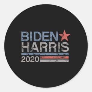 Biden Harris 2020 Vintager Störtyp Runder Aufkleber