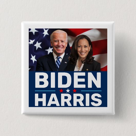 Biden Harris 2020 Wahlen Sammeltasten Button (Vorderseite)