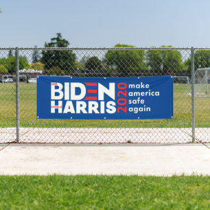 Biden Harris 2020 Wahlkampagne im Außenbereich Banner
