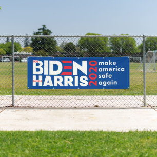 Biden Harris 2020 Wahlkampagne im Außenbereich Banner