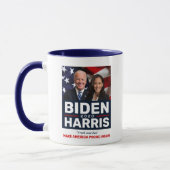 Biden Harris 2020 Wahrheit über Lies Foto Zwei-Ton Tasse (Links)
