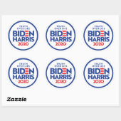 BIDEN HARRIS 2020: Wahrheit über Lügen Runder Aufkleber (Blatt)