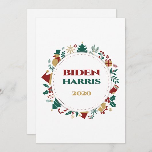 Biden/Harris 2020 Weihnachten (Vorne/Hinten)