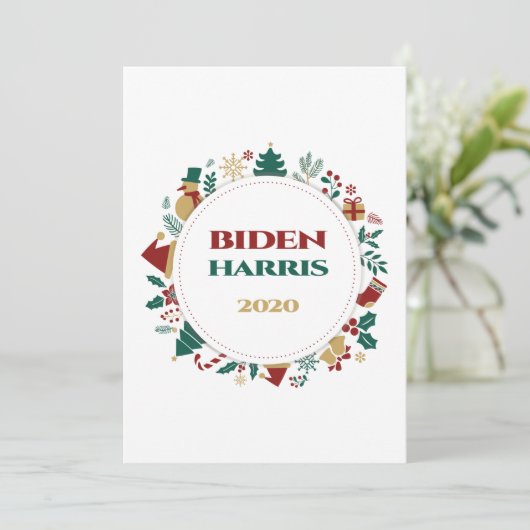 Biden/Harris 2020 Weihnachten (Stehend Vorderseite)