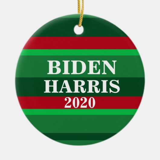 Biden Harris 2020 Weihnachten Keramik Ornament (Vorne)