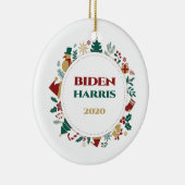 Biden/Harris 2020 Weihnachten Keramik Ornament (Rechts)