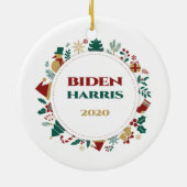 Biden/Harris 2020 Weihnachten Keramik Ornament (Hinten)
