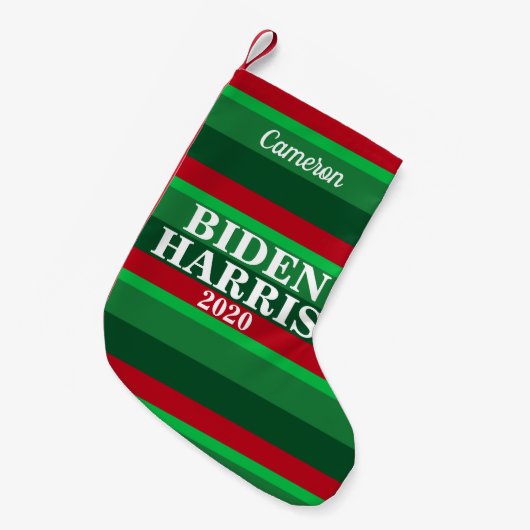 Biden Harris 2020 Weihnachten Kleiner Weihnachtsstrumpf (Vorderansicht (hängend))