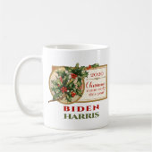 Biden/Harris 2020 Weihnachtsfest Kaffeetasse (Links)