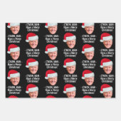 Biden Harris 2024 2020 - Joe Weihnachtsmannmütze - Geschenkpapier Set (Vorderseite 3)