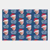 Biden Harris 2024 2020 - Joe Weihnachtsmannmütze - Geschenkpapier Set (Vorderseite)