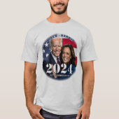 Biden - Harris 2024 Abstimmung demokratisch T-Shirt (Vorderseite)