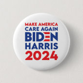 Biden / Harris - 2024 - Amerika wieder wichtig mac Button (Vorderseite)