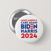 Biden / Harris - 2024 - Amerika wieder wichtig mac Button (Vorne & Hinten)