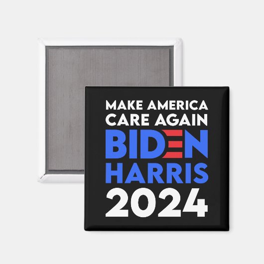 Biden / Harris - 2024 - Amerika wieder wichtig mac Magnet (Vorderseite/Rückseite)