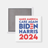 Biden / Harris - 2024 - Amerika wieder wichtig mac Magnet (Vorderseite/Rückseite)