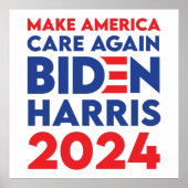 Biden / Harris - 2024 - Amerika wieder wichtig mac Poster (Vorne)