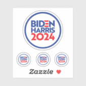 Biden Harris 2024 Aufkleber (Blatt)