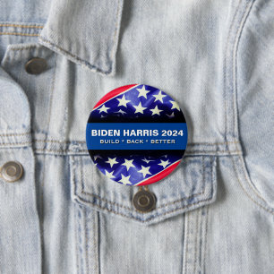 Biden Harris 2024: BESSERE RUNDSCHALTFLÄCHE WIEDER Button