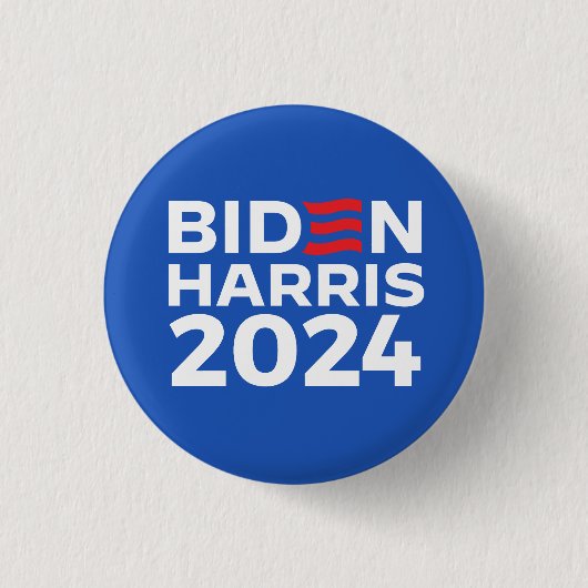 Biden Harris 2024 Blue Button (Vorderseite)