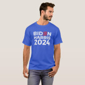 Biden Harris 2024 Blue T-Shirt (Vorne ganz)