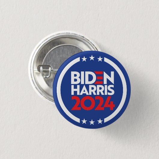 Biden Harris 2024 Button (Vorne & Hinten)