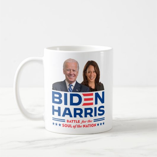 Biden Harris 2024 Foto Kaffeetasse (Links)