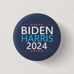 Biden Harris 2024 für den Präsidenten US-Wahl Button