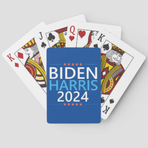 Biden Harris 2024 für den Präsidenten US-Wahl Spielkarten