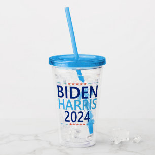 Biden Harris 2024 für die Präsidentschaftswahl in Acryltrinkbecher