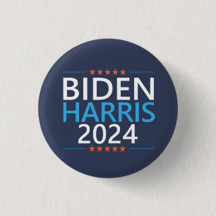 Biden Harris 2024 für die Präsidentschaftswahl in  Button