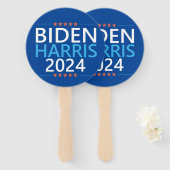 Biden Harris 2024 für die Präsidentschaftswahl in Fächer (Vorne und Hinten)