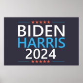 Biden Harris 2024 für die Präsidentschaftswahl in Poster (Vorne)