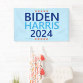 Biden Harris 2024 für die US-Präsidentschaftswahl Banner (Insitu)
