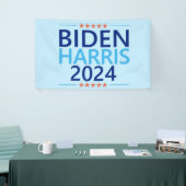 Biden Harris 2024 für die US-Präsidentschaftswahl Banner (Messeveranstaltung)