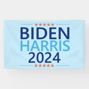 Biden Harris 2024 für die US-Präsidentschaftswahl Banner