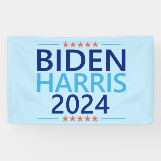 Biden Harris 2024 für die US-Präsidentschaftswahl Banner (Horizontal)