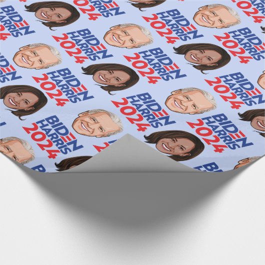 Biden Harris 2024 Geburtstag Geschenkpapier (Ecke)