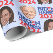Biden Harris 2024 Geburtstag Geschenkpapier (Rolleneckpunkt)